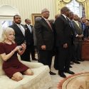 LOOK: Twitter War Erupts Over Kellyanne Conway’s Oval Office Picture