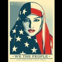 LISTEN: Students Protest Removal of Posters of Woman Wearing American Flag Hijab