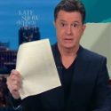 Stephen Colbert Mocks Rachel Maddow Following the Trump Tax Return Announcement